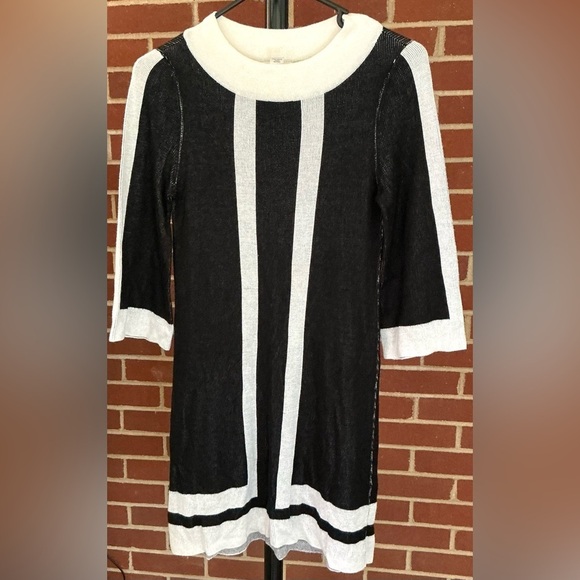 Alice + Olivia Mod Color-block Sweater Dress XS 👗 Retro Chic ⚡ Y2K‎ Revival 🖤 - Picture 3 of 10